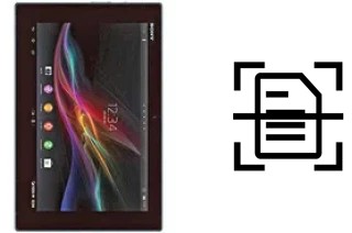 Dokument auf einem Sony Xperia Tablet Z Wi-Fi scannen