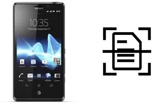 Dokument auf einem Sony Xperia T LTE scannen