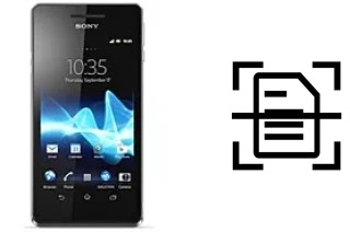 Dokument auf einem Sony Xperia V scannen