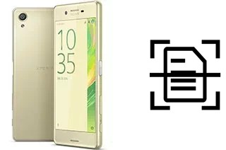 Dokument auf einem Sony Xperia X scannen