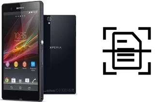 Dokument auf einem Sony Xperia Z scannen