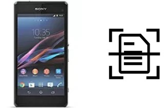 Dokument auf einem Sony Xperia Z1 Compact scannen