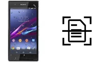 Dokument auf einem Sony Xperia Z1s scannen