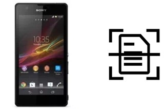 Dokument auf einem Sony Xperia ZR scannen