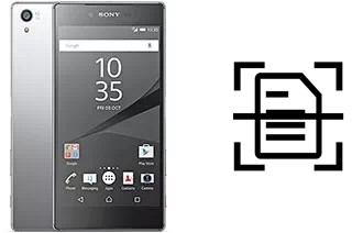 Dokument auf einem Sony Xperia Z5 Premium Dual scannen