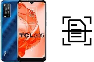 Dokument auf einem TCL 205 scannen