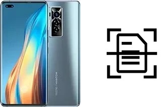 Dokument auf einem Tecno Phantom X scannen