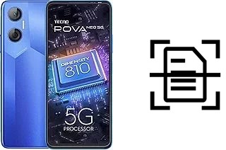 Dokument auf einem Tecno Pova Neo 5G scannen