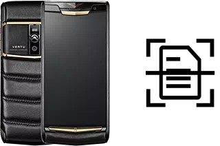 Dokument auf einem Vertu Signature Touch (2015) scannen