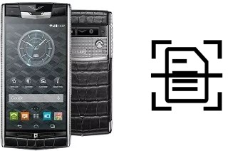 Dokument auf einem Vertu Signature Touch scannen