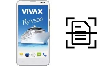 Dokument auf einem Vivax Smart Fly V500 scannen