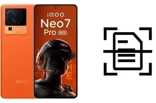 Dokument auf einem vivo iQOO Neo 7 Pro scannen