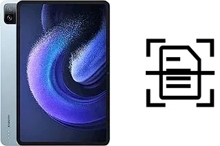 Dokument auf einem Xiaomi Pad 6 scannen