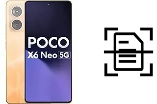 Dokument auf einem Xiaomi Poco X6 Neo scannen