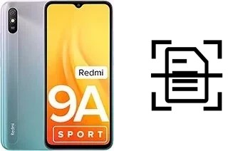 Dokument auf einem Xiaomi Redmi 9A Sport scannen