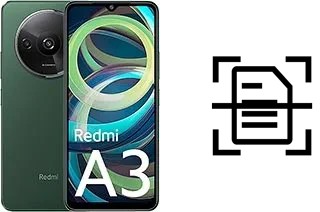 Dokument auf einem Xiaomi Redmi A3 Pro scannen