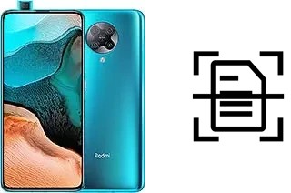 Dokument auf einem Xiaomi Redmi K30 Pro scannen