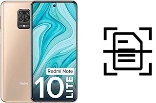 Dokument auf einem Xiaomi Redmi Note 10 Lite scannen