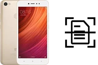 Dokument auf einem Xiaomi Redmi Note 5A Standard Edition scannen