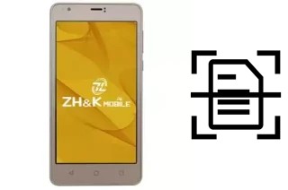 Dokument auf einem ZH-K Mobile Spark 3 scannen