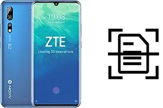 Dokument auf einem ZTE Axon 10 Pro 5G scannen