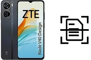 Dokument auf einem ZTE Blade V40 Design scannen