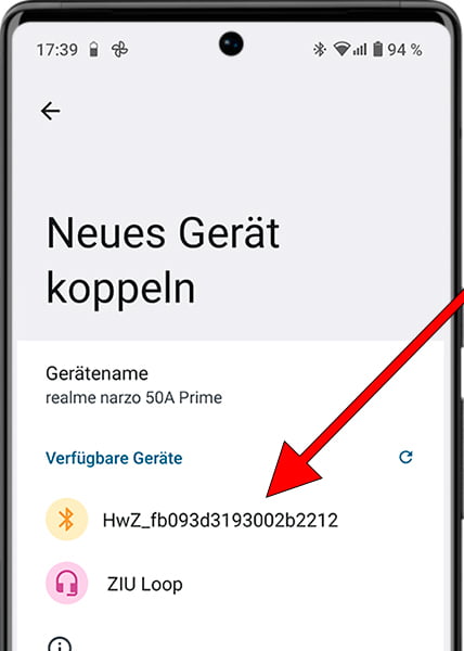 Bluetooth-Geräte verfügbar auf Android