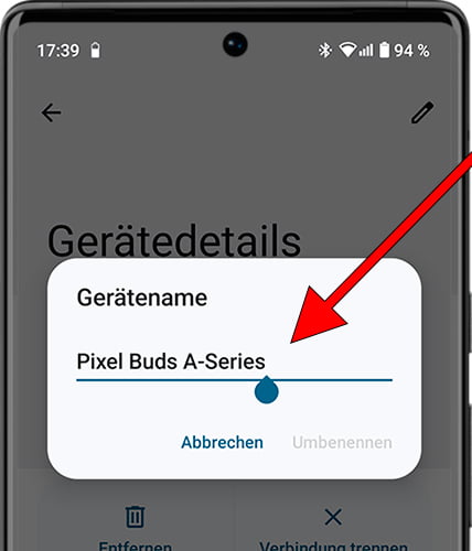 Ändern Sie den Bluetooth-Gerätenamen auf Android