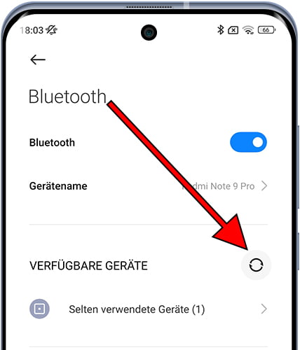 Suche Bluetooth-Gerät auf Xiaomi