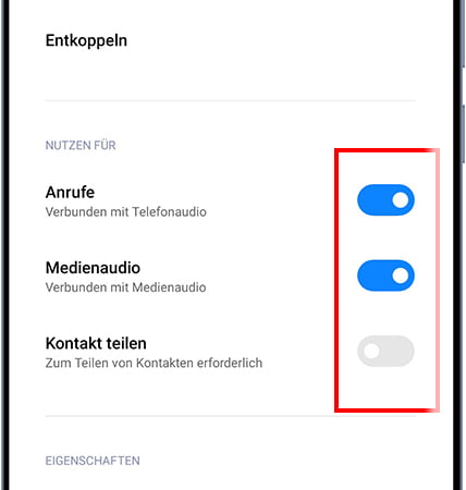 Bluetooth-Audioeinstellungen auf Xiaomi