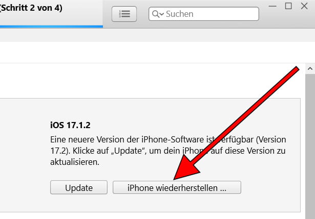 iPad mini (2024) über iTunes wiederherstellen