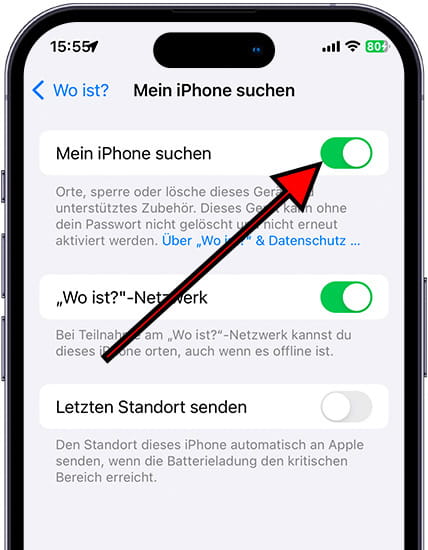 Mein iPhone 16 Pro Max suchen