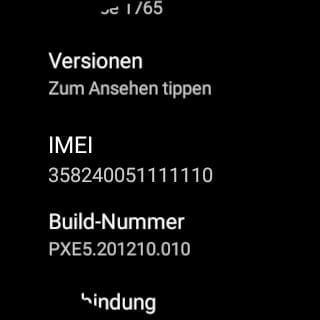 IMEI-Nummer in WearOS