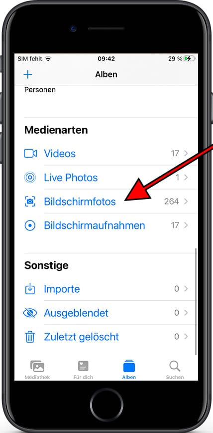 Medienarten: bildschirmfotos Apple iPhone 8