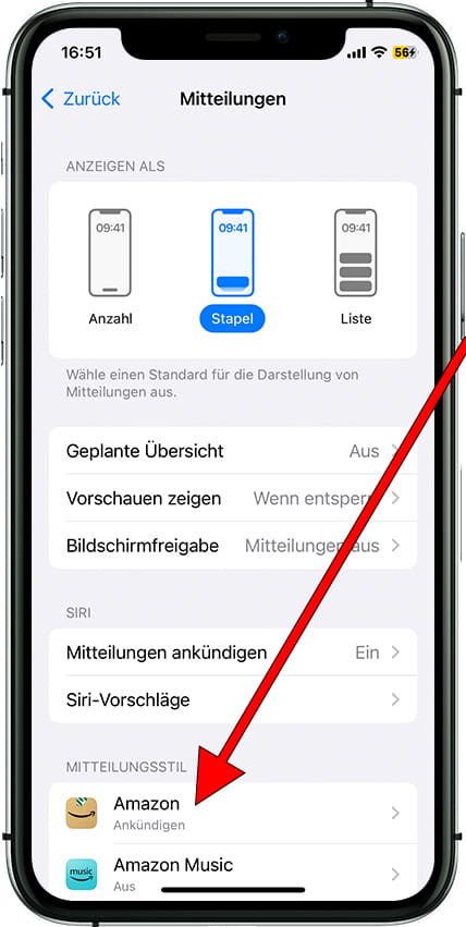 Verwalten Sie iOS-App-Benachrichtigungen