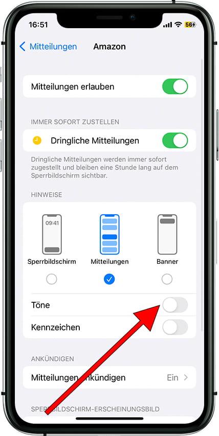 iOS-Benachrichtigungstöne