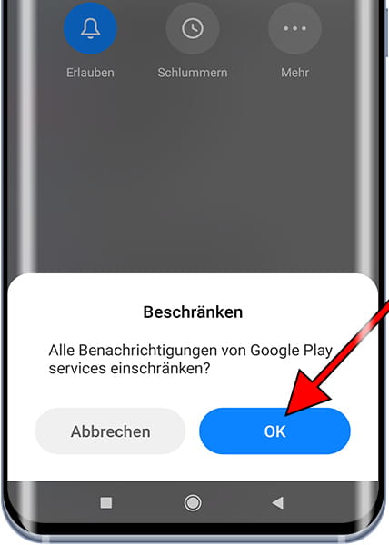 Beschränken Sie Xiaomi-Benachrichtigungen