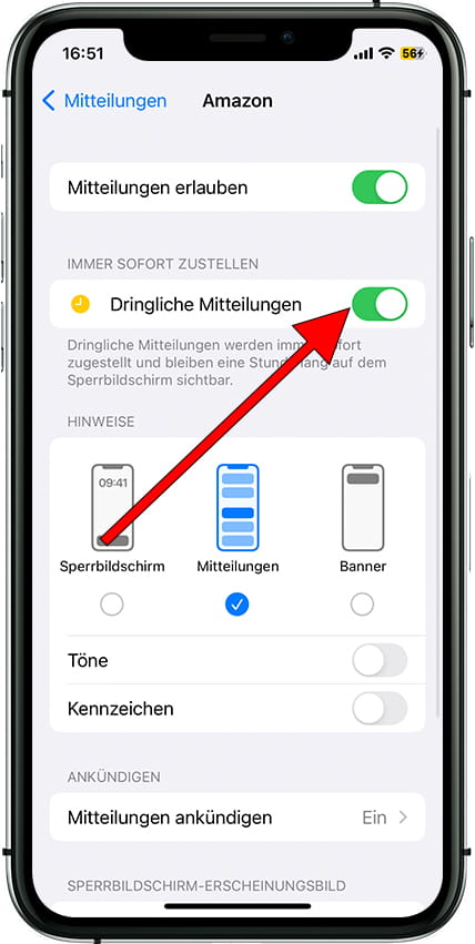 Wichtige iOS-Benachrichtigungen