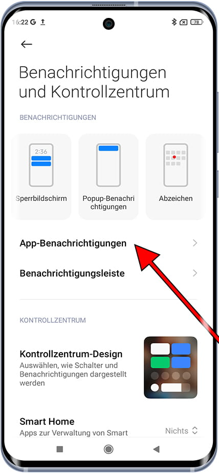 Xiaomi-App-Benachrichtigungen