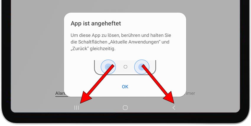 App anheften Samsung