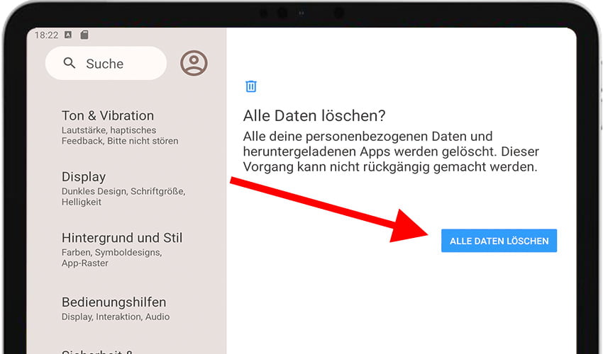 Alles löschen Android