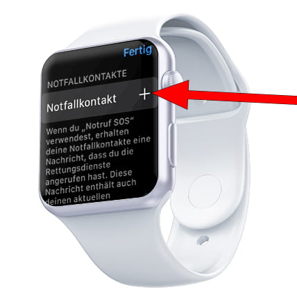 Apple Watch-Notfallkontakte hinzufügen