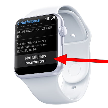 Bearbeiten Sie medizinische Daten Apple Watch