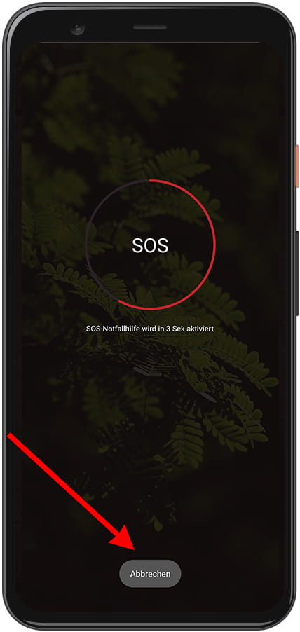 Notruf abbrechen Xiaomi