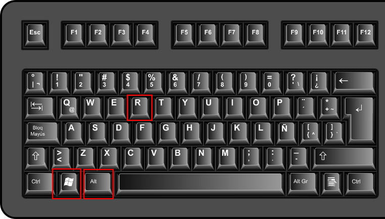 Keys Windows-Bildschirmaufzeichnung