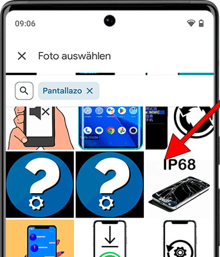 Wählen Sie Android-Hintergrundfoto