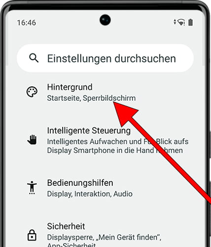 Hintergrundbild auf Android bearbeiten