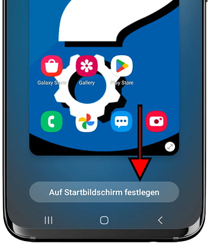 Auf Startbildschirm einstellen Samsung