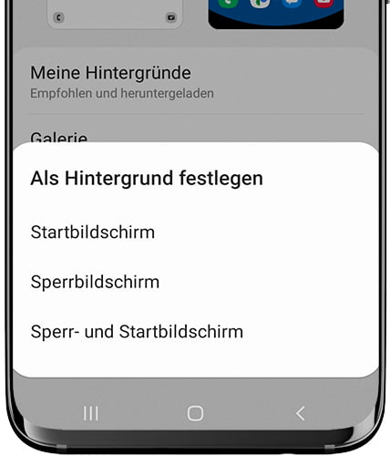 Hintergrundbild festlegen Samsung