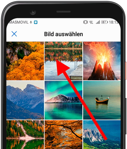 Elegir imagen de fondo de pantalla Huawei